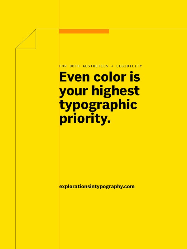A type tip from Instagram: even color is your highest typographic priority, for both aesthetics and legibility.